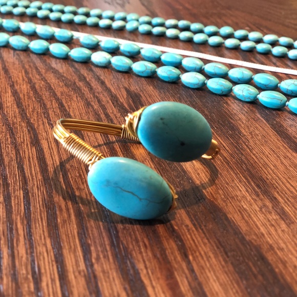SOLD Turquoise necklace and Cuff. - Picture 7 of 8